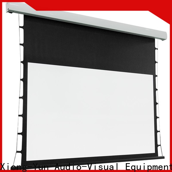 XY Screens curved electric projector screen factory price for theater