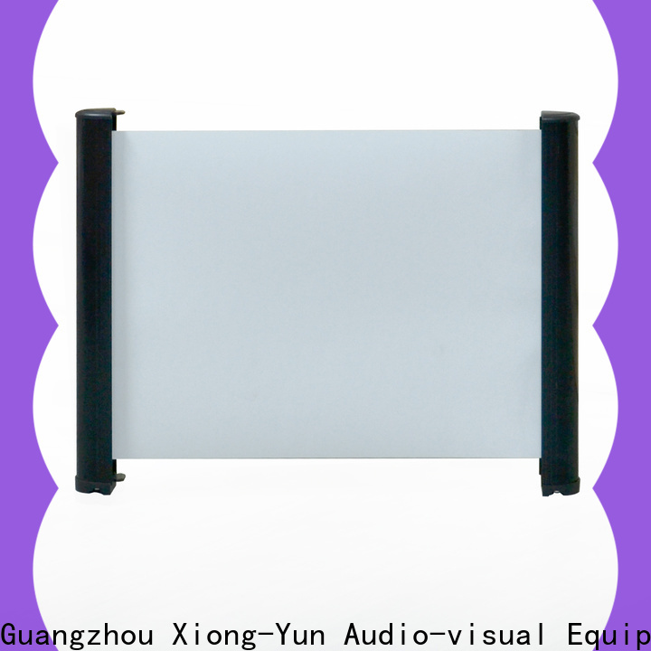 XY Screens curved tabletop projector screens personalized for indoors