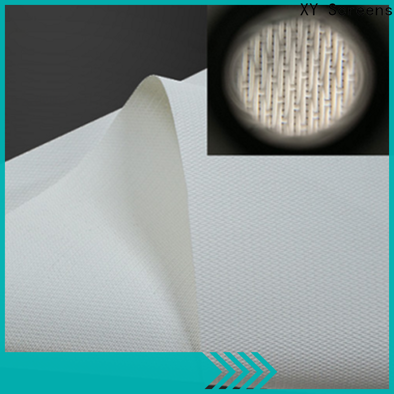 metallic acoustically transparent screen fabric customized for projector screen
