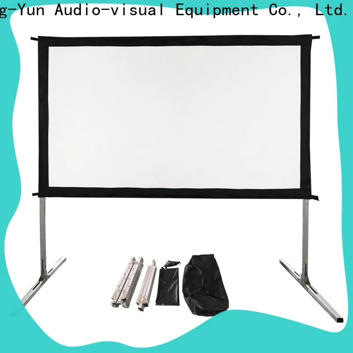 retractable outdoor pull down projector screen factory price for park