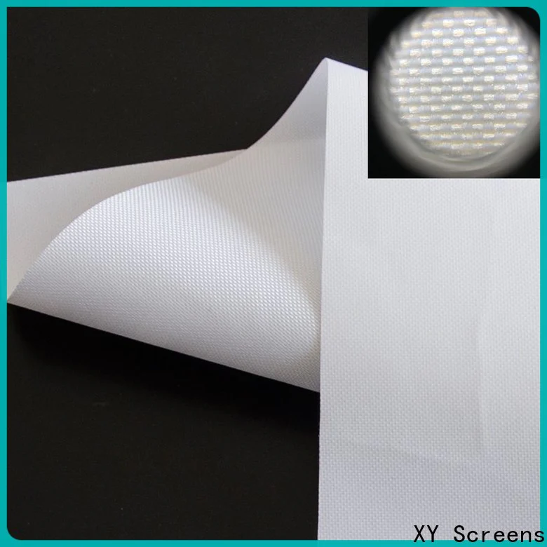 XY Screens transparent Rear Fabrics inquire now for thin frame projector screen