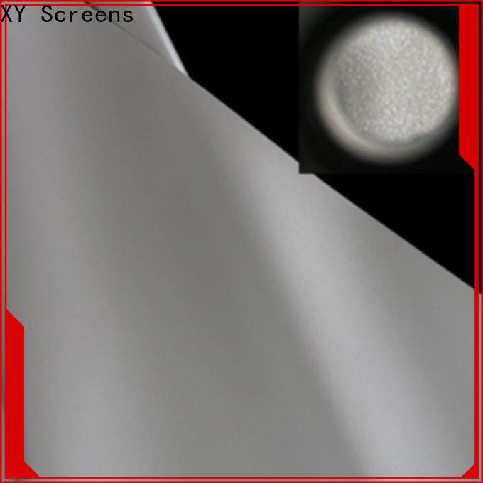 XY Screens hard screen front fabrics design for fixed frame projection screen
