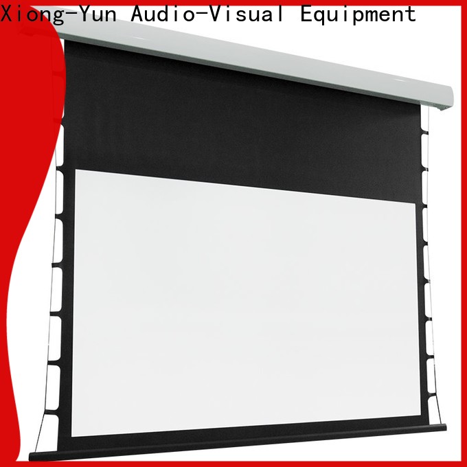 XY Screens motorised projector screen personalized for indoors