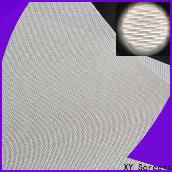XY Screens metallic acoustically transparent screen fabric from China for projector screen