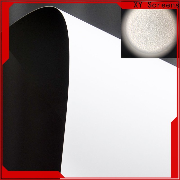 XY Screens front and rear fabric inquire now for thin frame projector screen