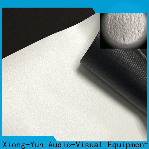XY Screens projector fabric design for thin frame projector screen