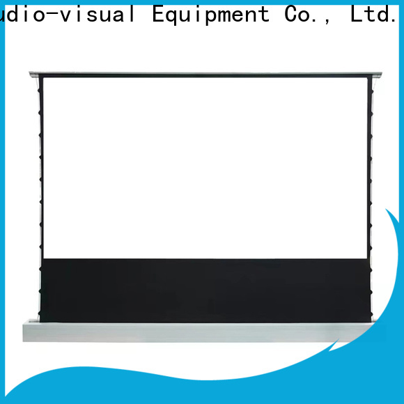 XY Screens electric pull up projector screen design for household