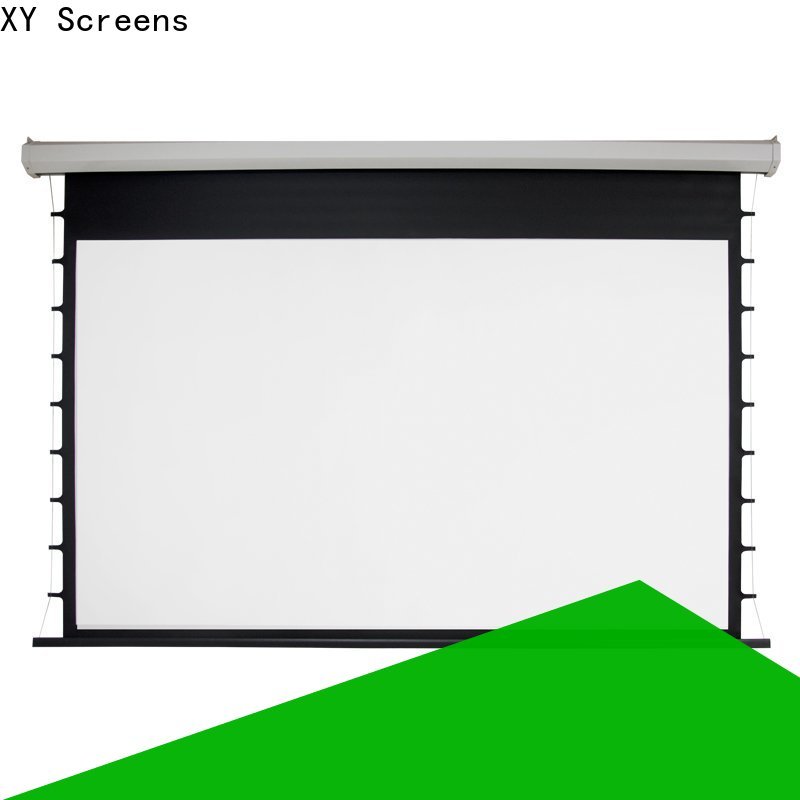 XY Screens retractable Motorized Projection Screen factory price for rooms