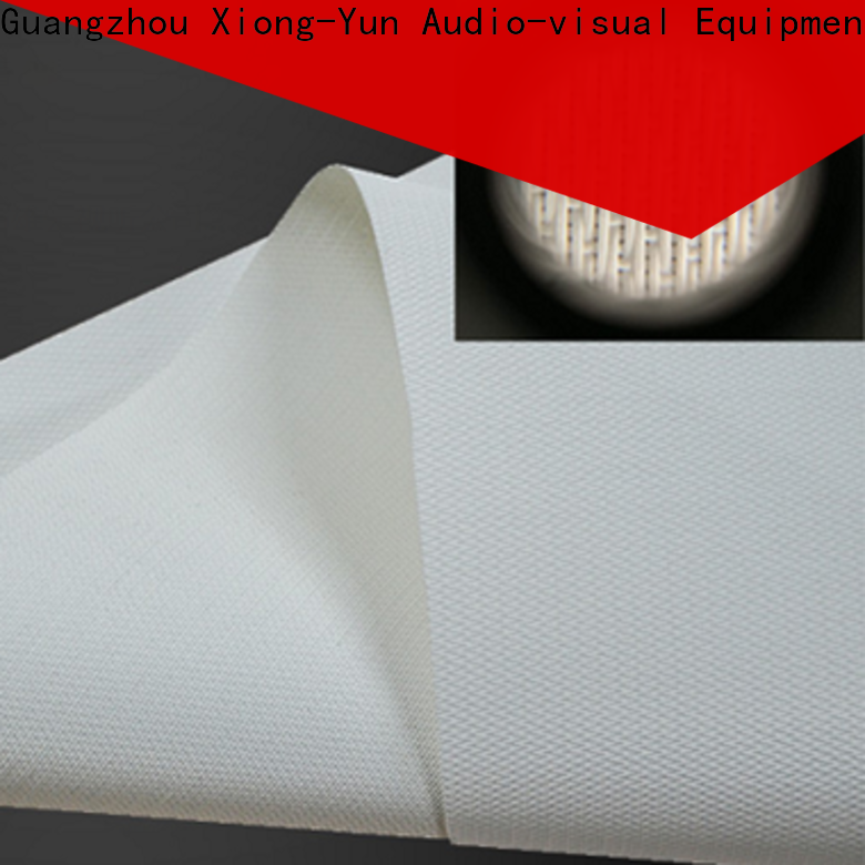 metallic acoustic screen material from China for thin frame projector screen
