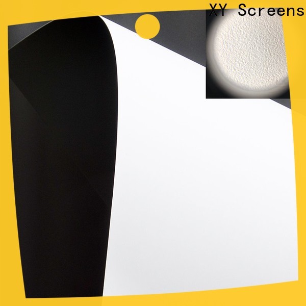 XY Screens durable front and rear fabric factory for fixed frame projection screen