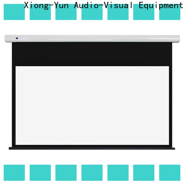 XY Screens intelligent Motorized Projection Screen supplier for rooms