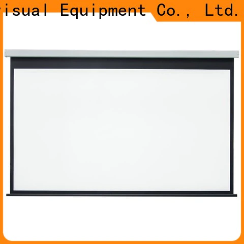 XY Screens motorized projector screen personalized for rooms