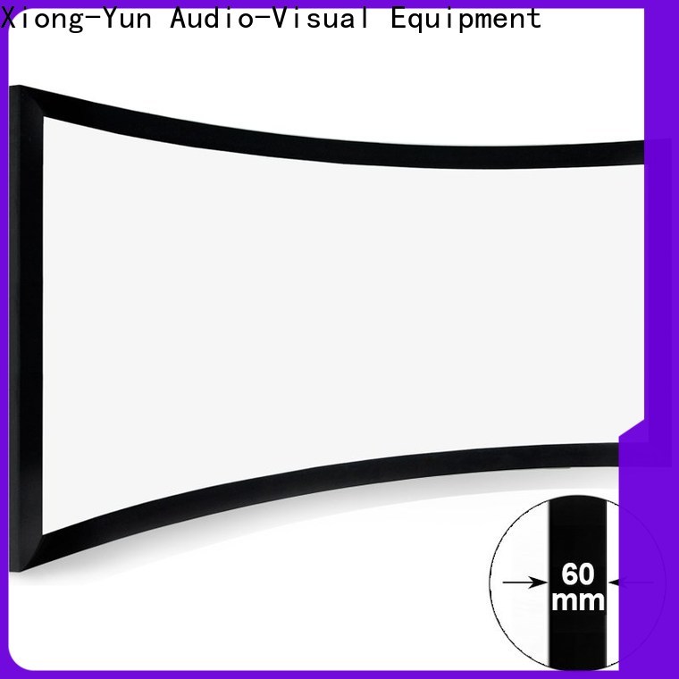 slim curved home theater screen supplier for ktv
