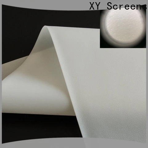 acoustically rear projection fabric design for motorized projection screen