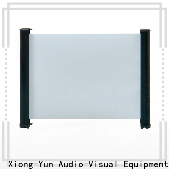 XY Screens tabletop projector screens personalized for indoors