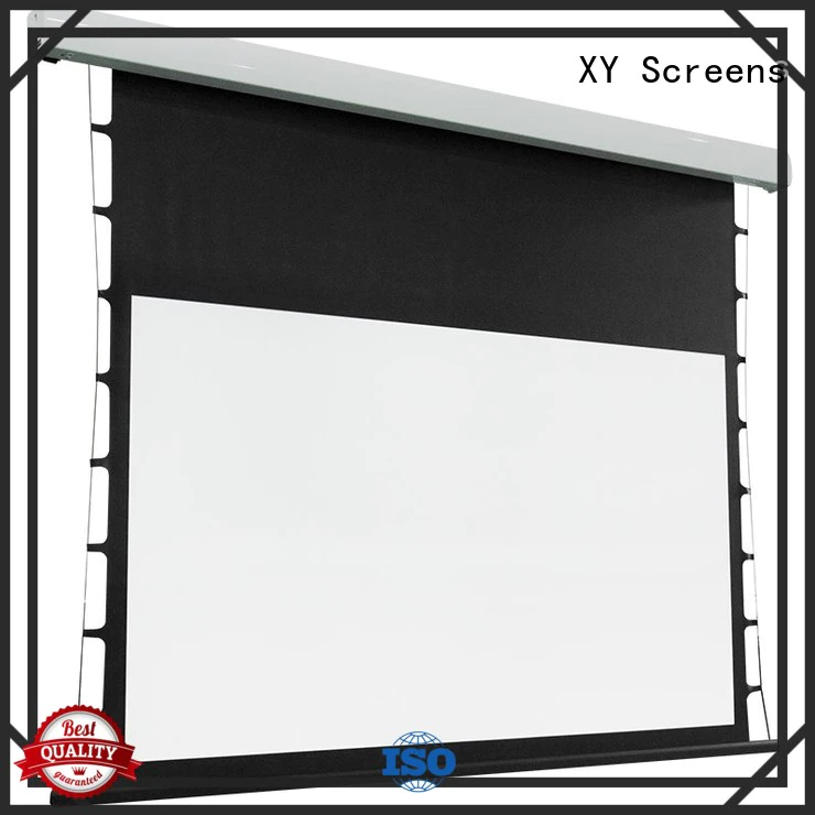 XY Screens light rejecting tab tensioned projector screen supplier for living room
