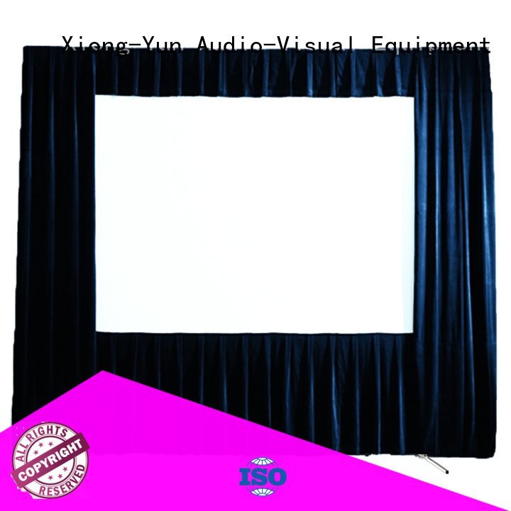 XY Screens Brand 80135 fast outdoor pull down projector screen
