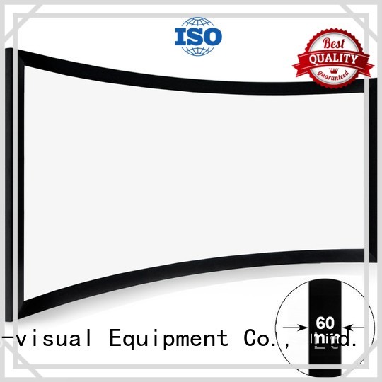 slim Home Entertainment Curved Projector Screens factory price for movies