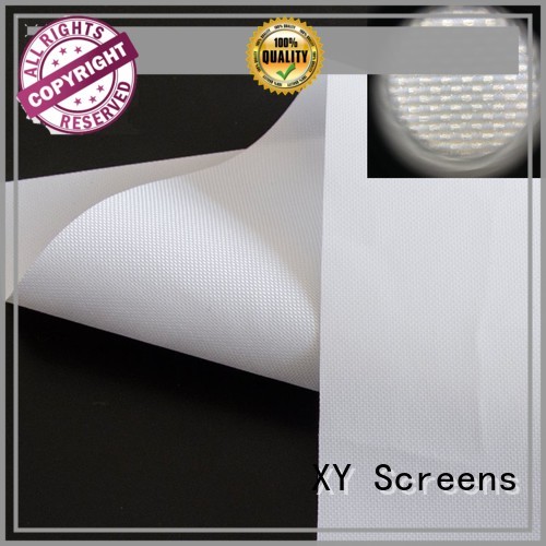 XY Screens hard rear projection screen material design for projector screen
