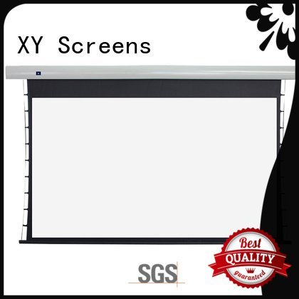 XY Screens projection intelligent tab tensioned electric projector screen