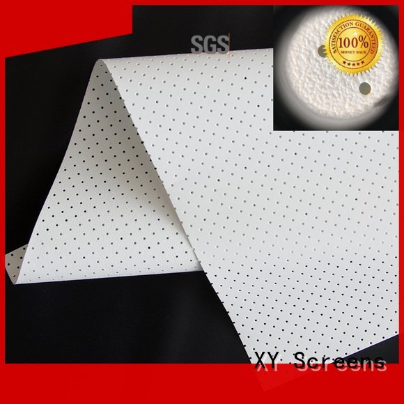 XY Screens Brand metallic 4k hg Acoustically Transparent Fabrics