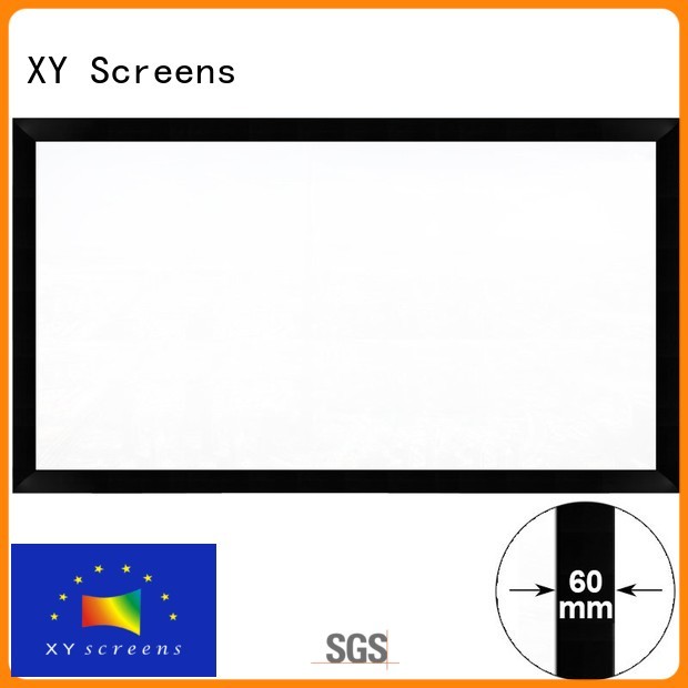 XY Screens simple shape home cinema screen design for meeting