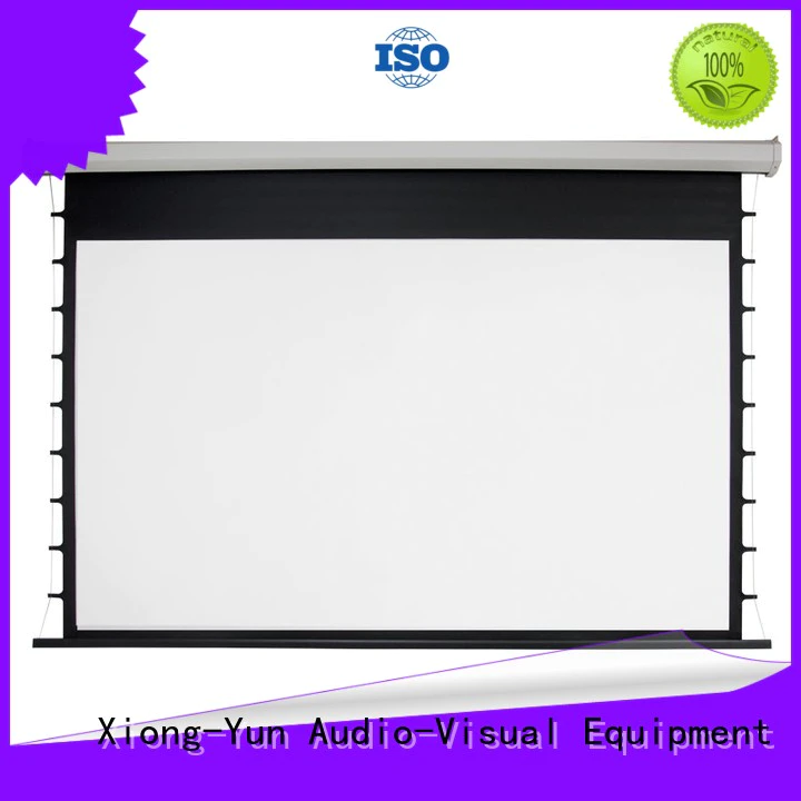 curved motorized screens supplier for theater