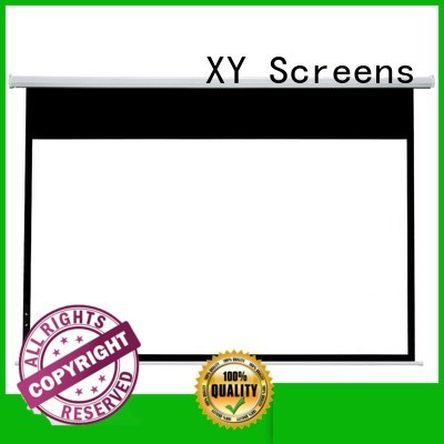 XY Screens retractable Motorized Projection Screen supplier for theater