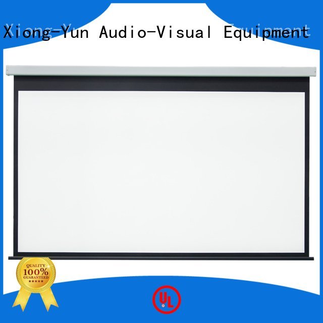 XY Screens Brand screen down Motorized Retractable Projector Screen hd 140180