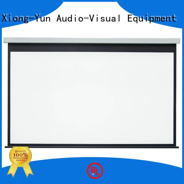 XY Screens Brand screen down Motorized Retractable Projector Screen hd 140180