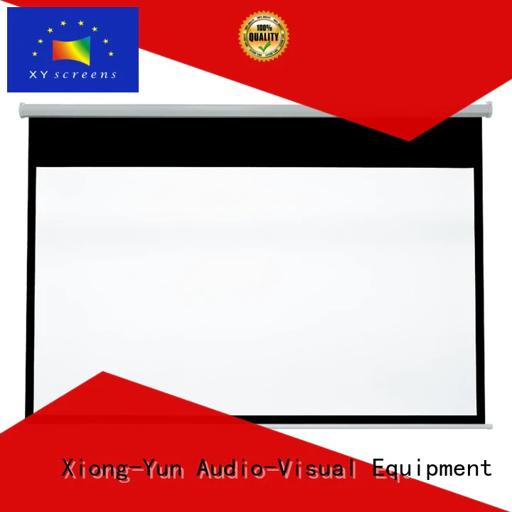 Quality XY Screens Brand pull down rear projection screen school pull
