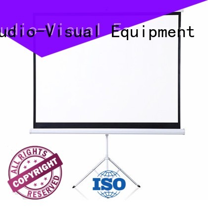 simple shape portable tripod projector screen factory price for office