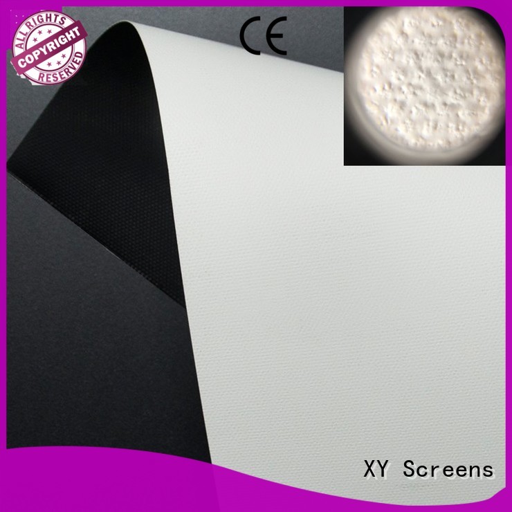 XY Screens standard front fabrics factory for motorized projection screen