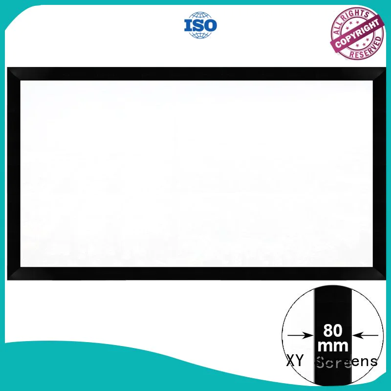XY Screens slim home theater projector screen factory price for home