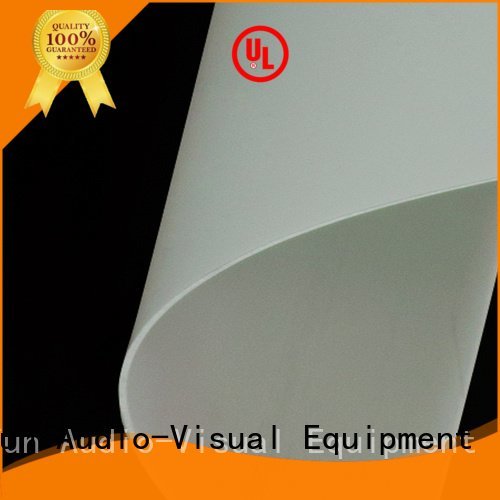 Custom rgf1 projector screen fabric front Front and rear portable projector screen