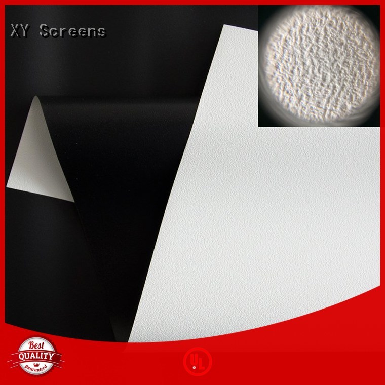 XY Screens hard screen front and rear fabric factory for motorized projection screen