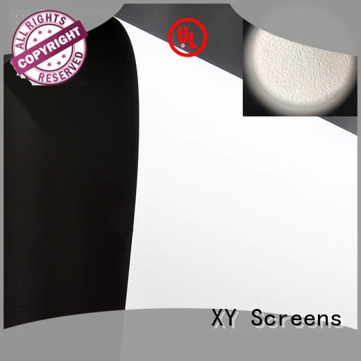 HD home theater projection screens with soft PVC fabric white silver OEM front and rear fabric XY Screens