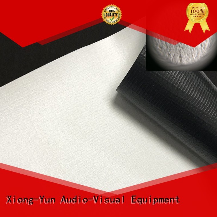XY Screens front fabrics design for fixed frame projection screen