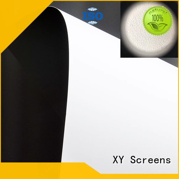 XY Screens front and rear fabric inquire now for fixed frame projection screen