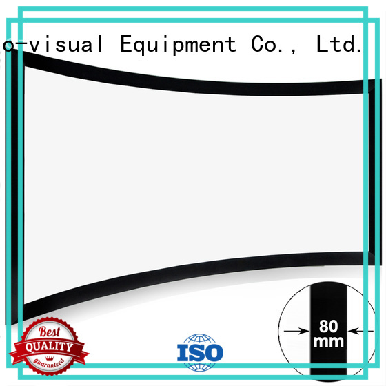 slim curved projector screen factory price for ktv