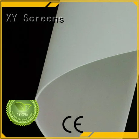 XY Screens screen side projector screen fabric rgf1 dps1