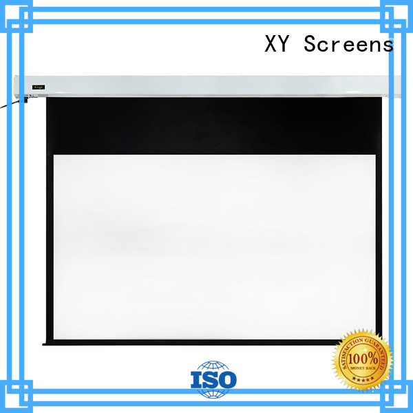 XY Screens Brand sphkblack slim sound projection screen manufacturer manufacture