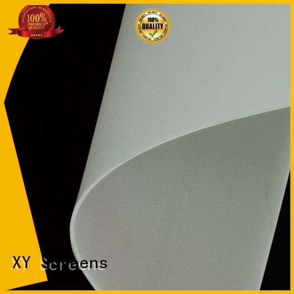 XY Screens rear projection screen material design for fixed frame projection screen