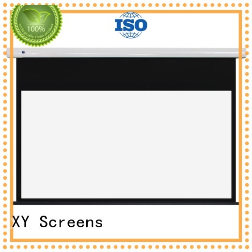 XY Screens stable fixed projector screen design for indoors