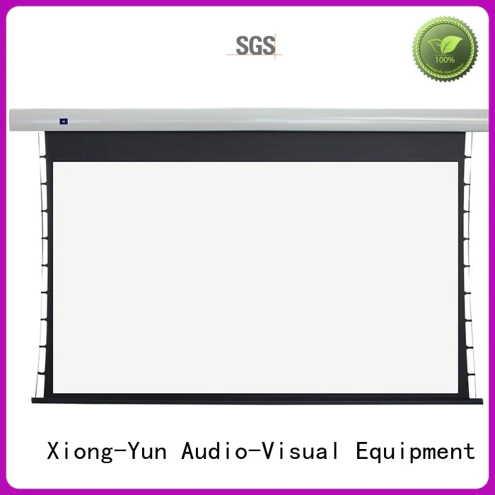 tab tensioned electric projector screen motorized series screen tabtensioned XY Screens