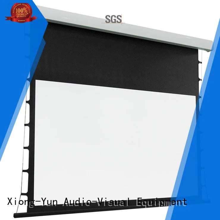 XY Screens tab tensioned electric projector screen tabtensioned screen motorized ec2