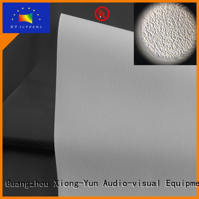 XY Screens quality projector fabric pvc for thin frame projector screen