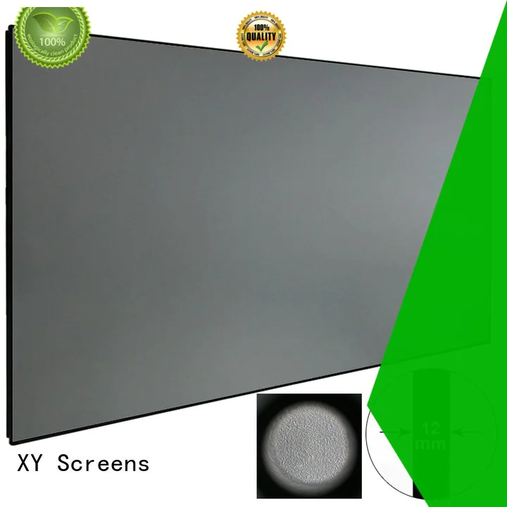 XY Screens ambient rejecting slim ambient light projector screen bezel