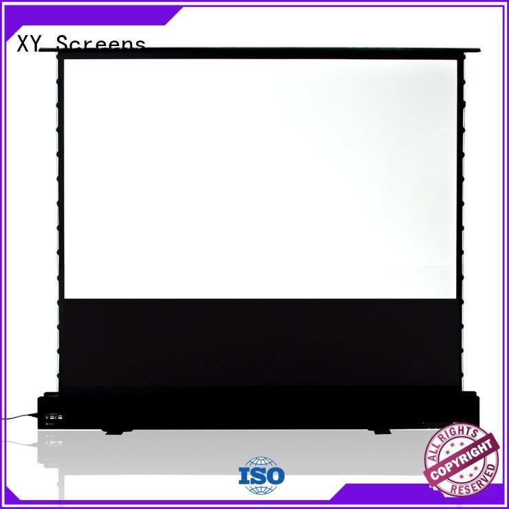 pull rising pull up projector screen floor XY Screens