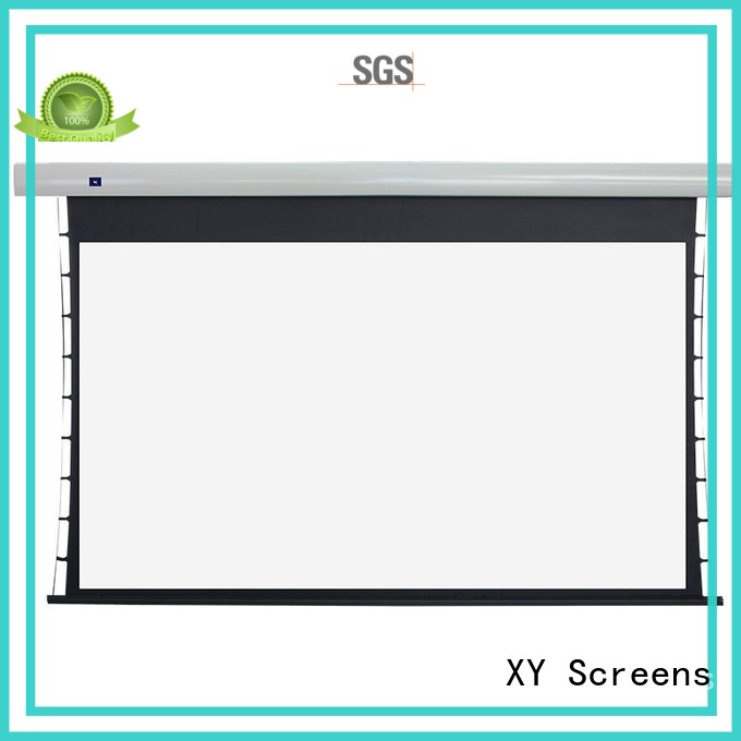 motorized tab tensioned electric projector screen ec2 XY Screens company
